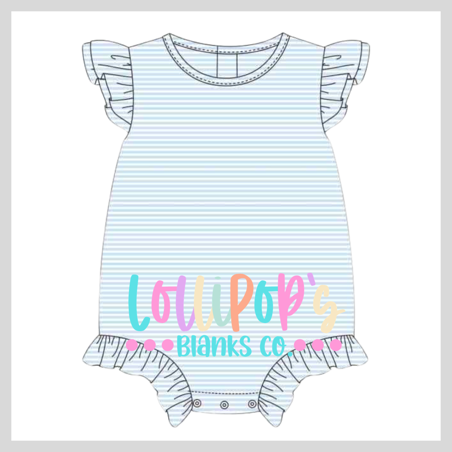 Stripe Ruffle Bubble Outfit