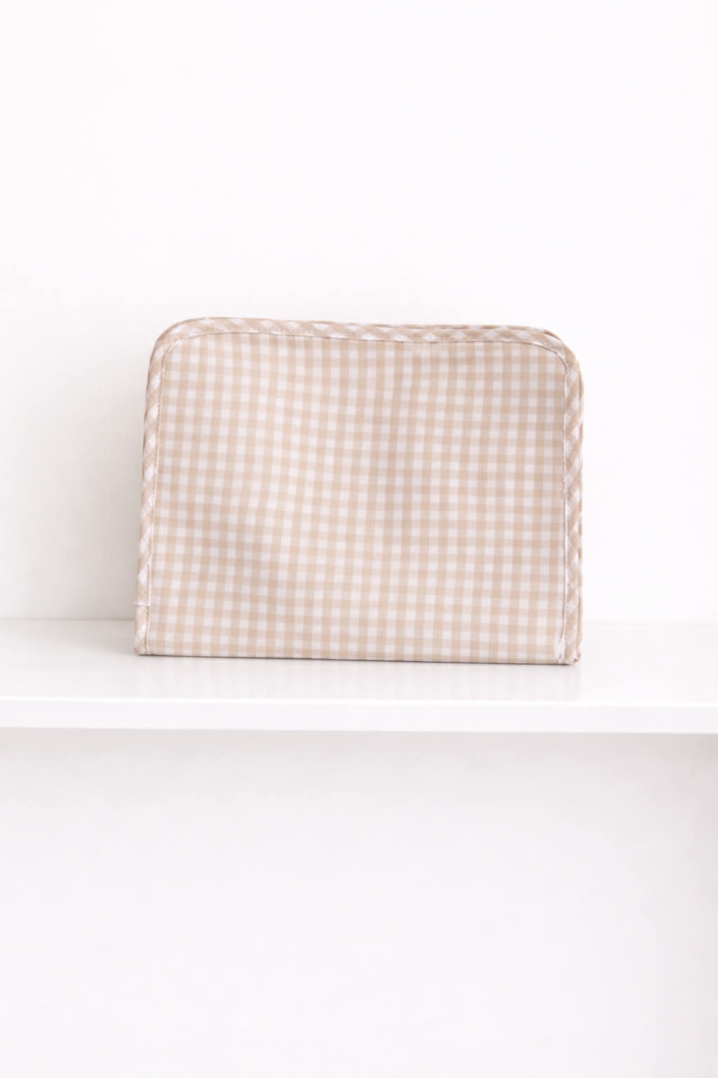 Nylon Gingham Cosmetic Bag