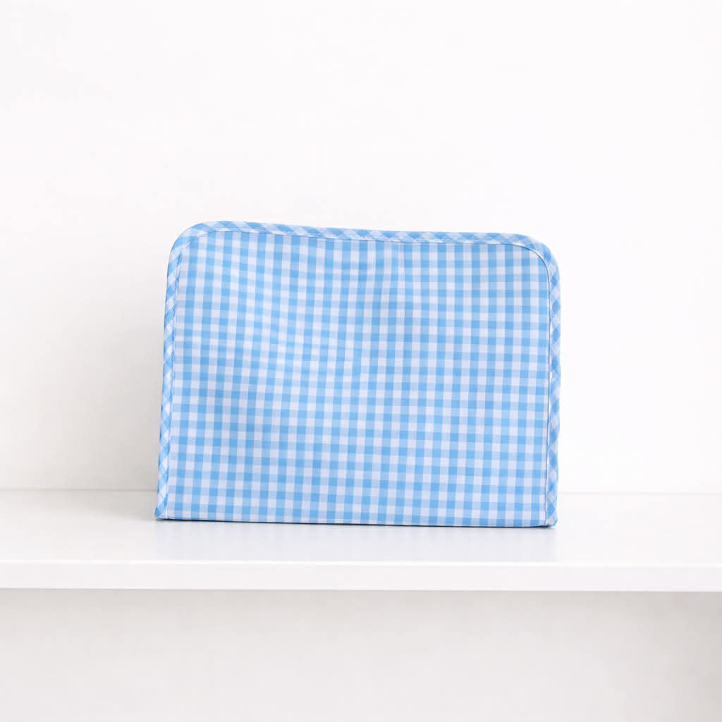 Nylon Gingham Cosmetic Bag
