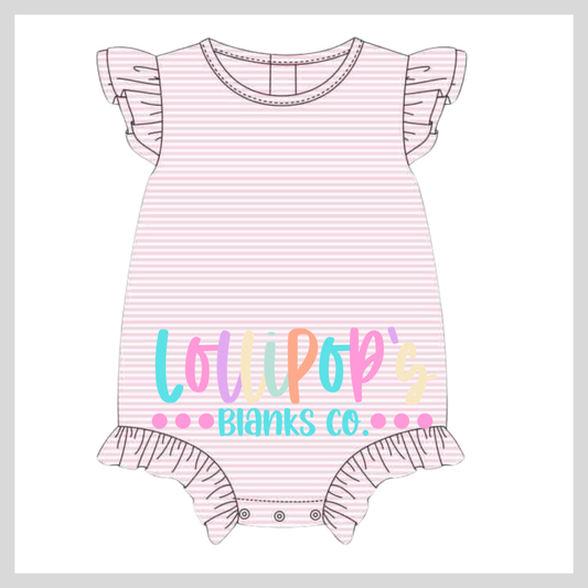 Stripe Ruffle Bubble Outfit