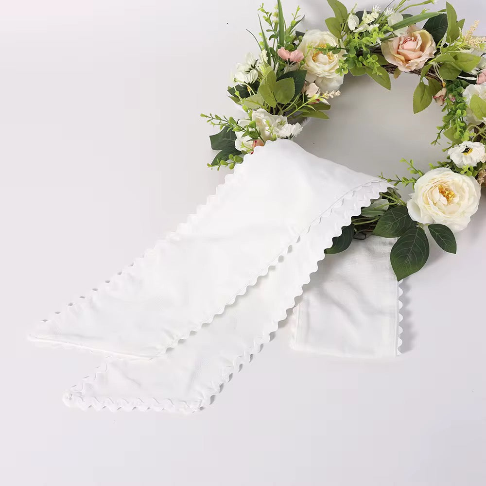 Wreath Sash with Ric Rac Trim