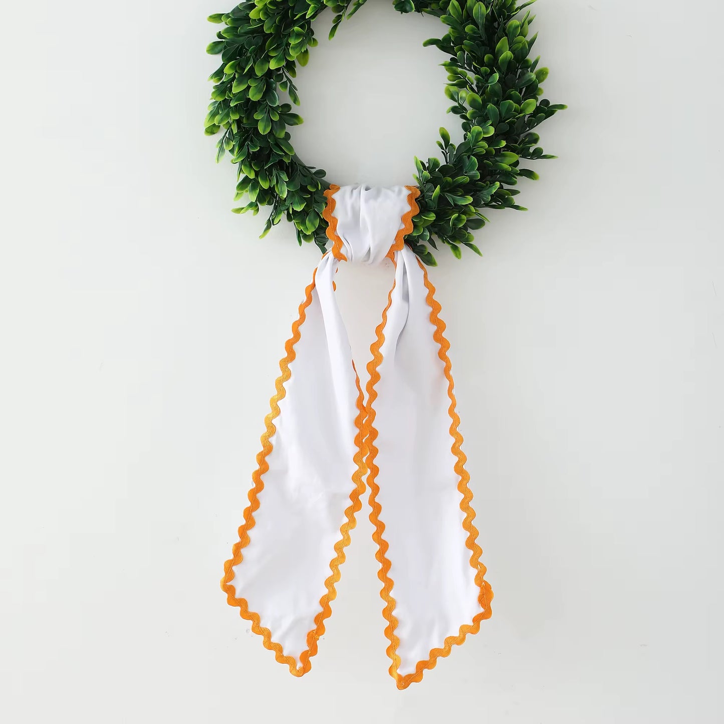Wreath Sash with Ric Rac Trim