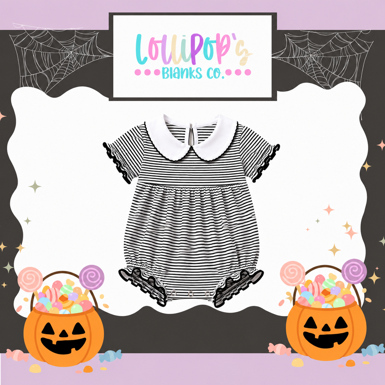CREEPIN IT CUTE SHORT SLEEVE COLLARED BUBBLES
