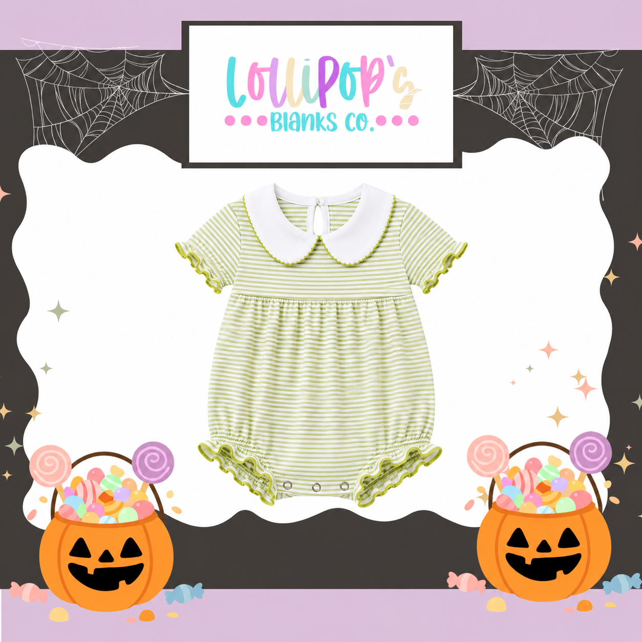 CREEPIN IT CUTE SHORT SLEEVE COLLARED BUBBLES