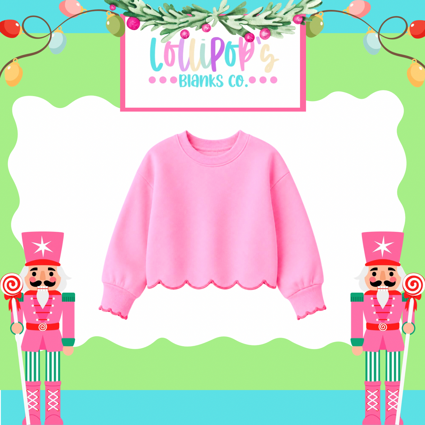 Kids Scalloped Sweatshirts (Pre Order)