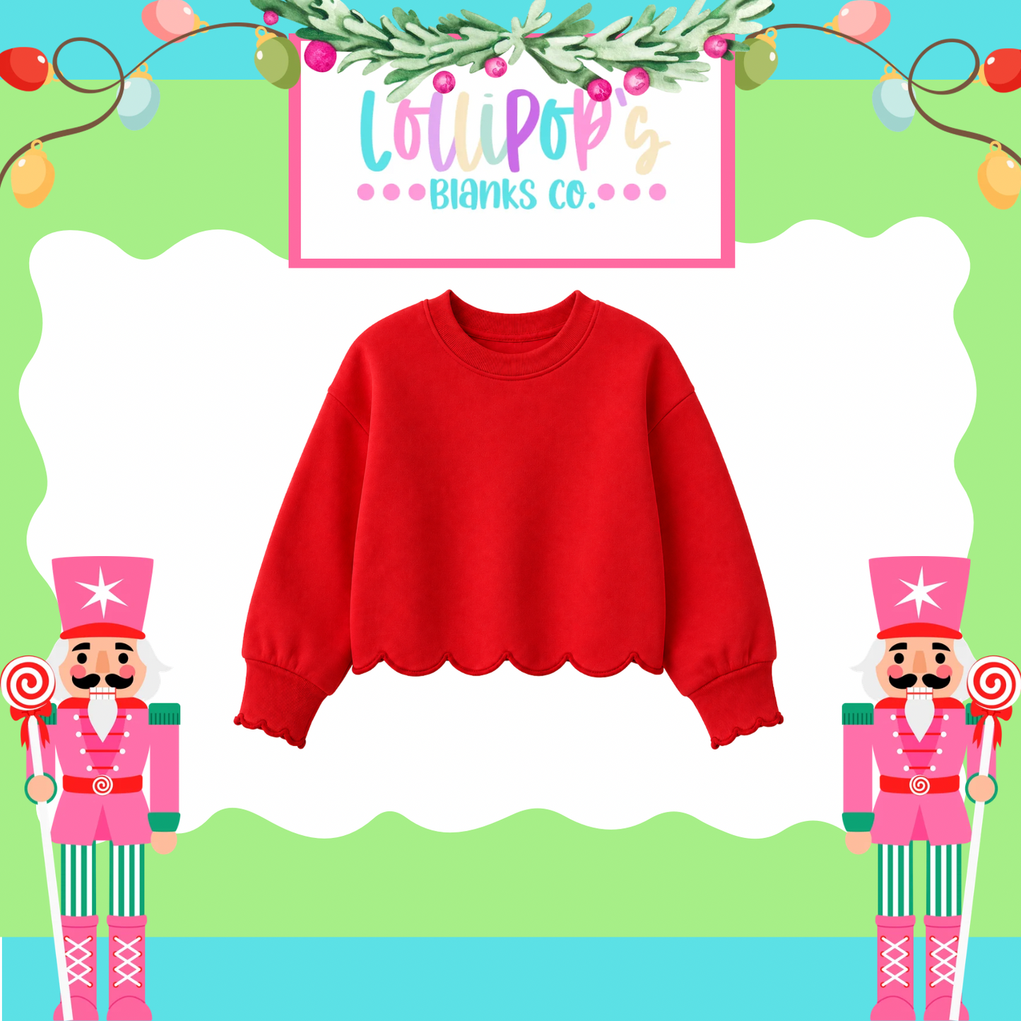 Kids Scalloped Sweatshirts (Pre Order)