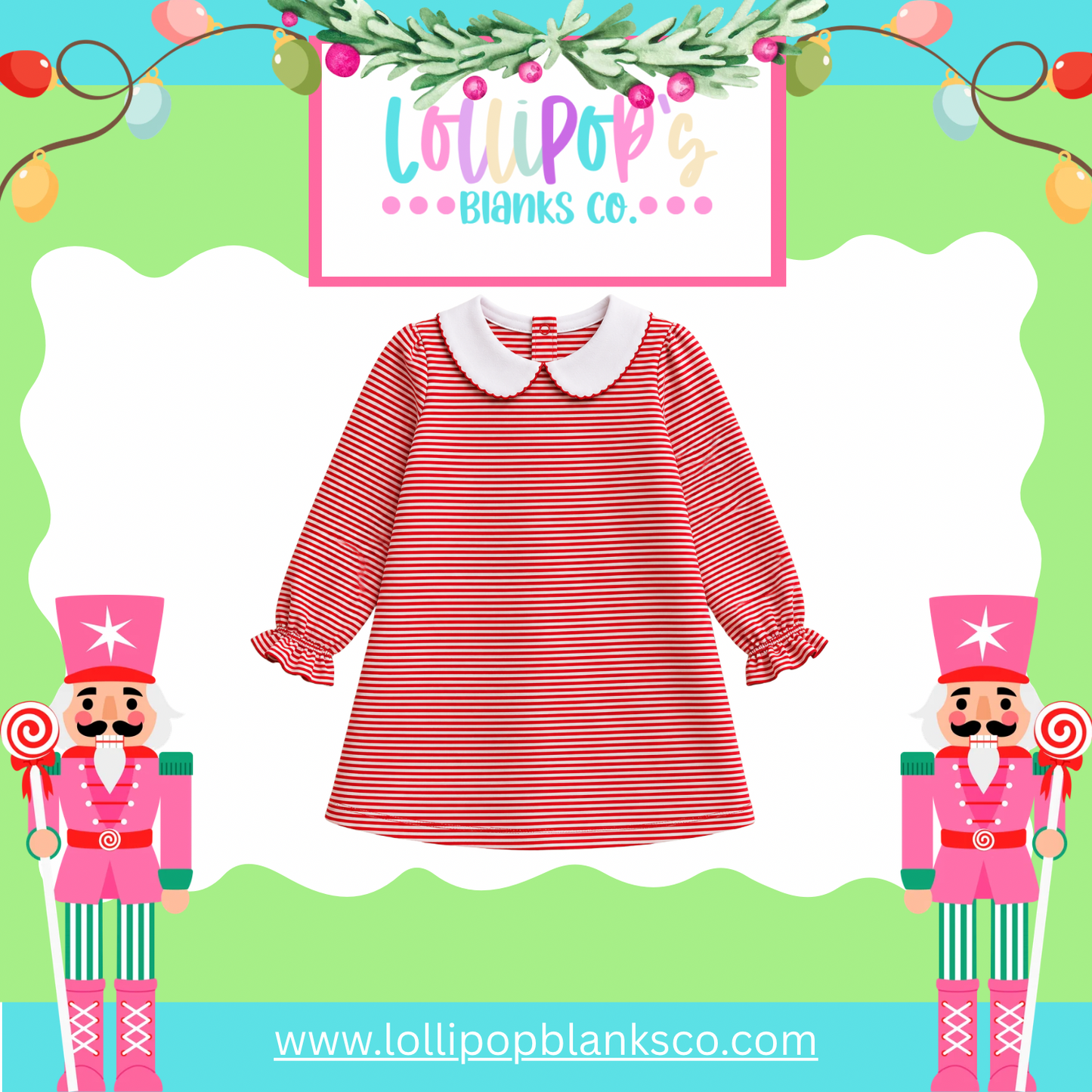Striped Collared Dresses (Pre Order)
