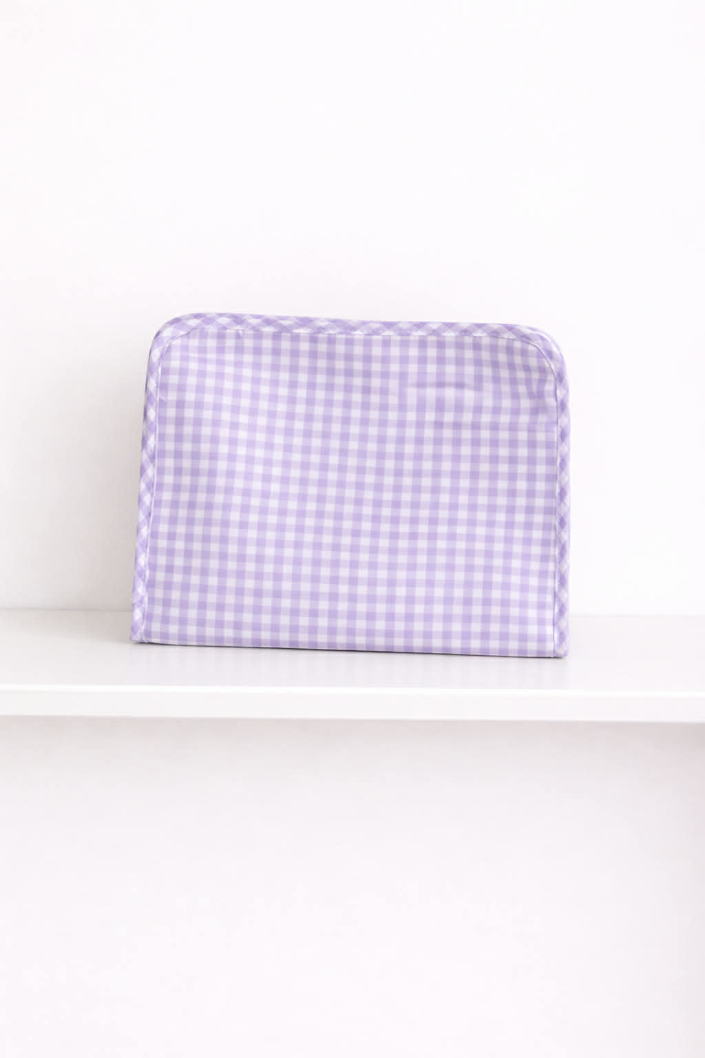 Nylon Gingham Cosmetic Bag
