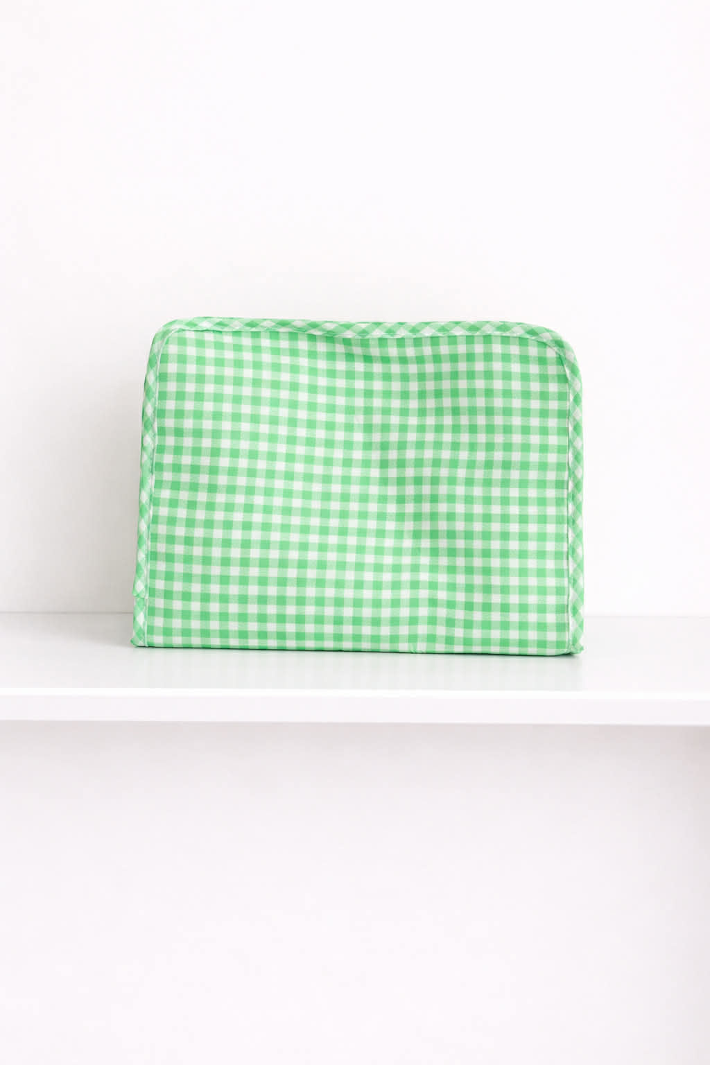 Nylon Gingham Cosmetic Bag